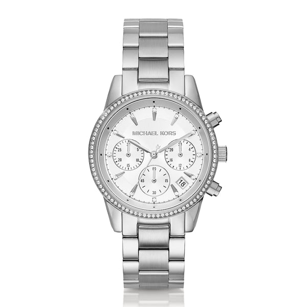 Michael Kors Women's Ritz Chronograph Stainless Steel Watch MK6428