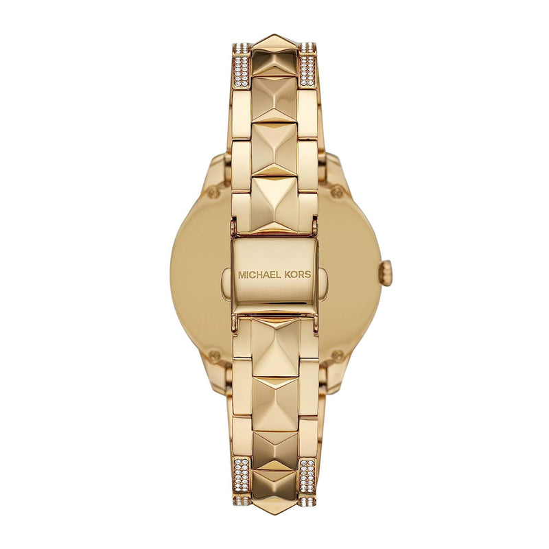 Michael Kors Women's Stainless Steel Analog Gold Dial Watch MK6715