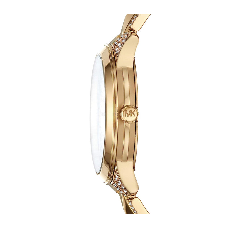 Michael Kors Women's Stainless Steel Analog Gold Dial Watch MK6715