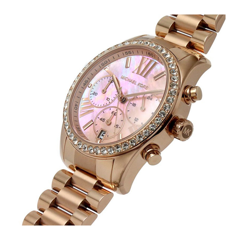 Michael Kors Women's Lexington Analog Rose Gold Stainless Steel Watch