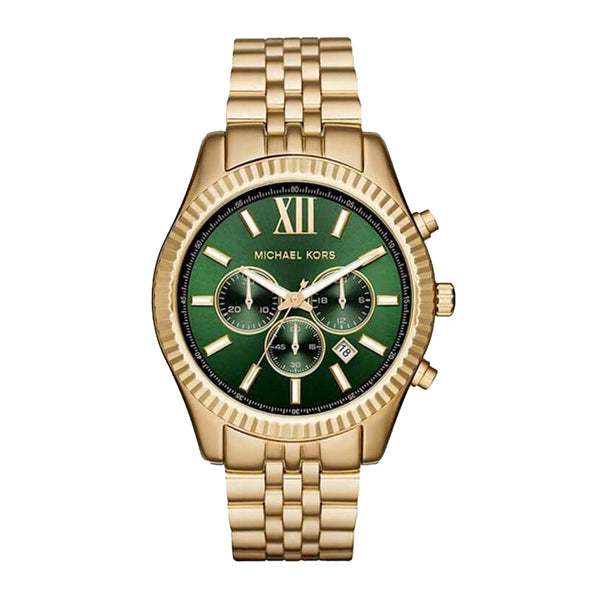 Michael Kors  Men's Lexington Chronograph Gold Stainless Steel Watch MK8446