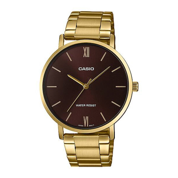 Casio Men's Enticer Stainless Steel Analog Wrist Watch MTP-VT01G-5BUDF