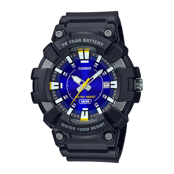 Casio Men's Analog Quartz Black Resin Band Watch - MW-610H-2AVDF
