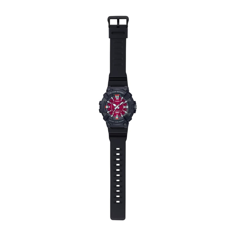Casio Men's Analog Quartz Black Resin Band Watch - MW-610H-4AVDF