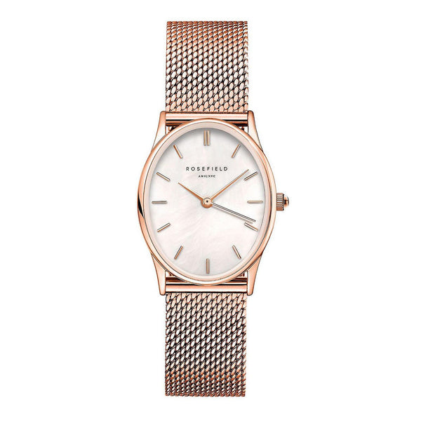 Rosefield the oval Female Analog Quartz Watch with Stainless Steel Bracelet OWRMR-OV12