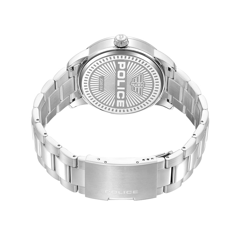 Police Raho Men’s Silver Stainless Steel Band Watch PEWJG0018402