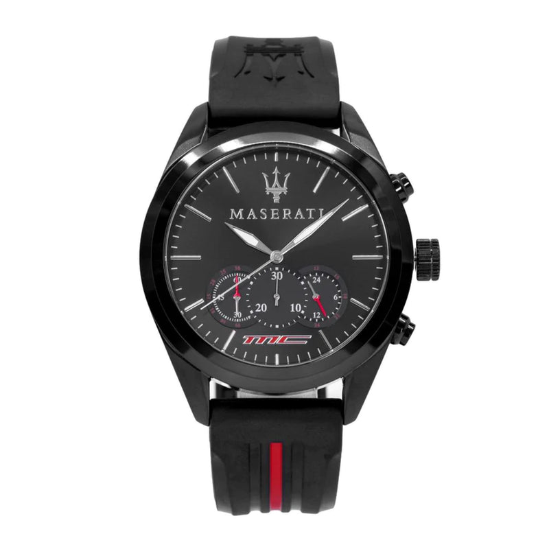 Maserati Men's Traguardo Black Rubber Strap Analog Quartz Watch R8871612004