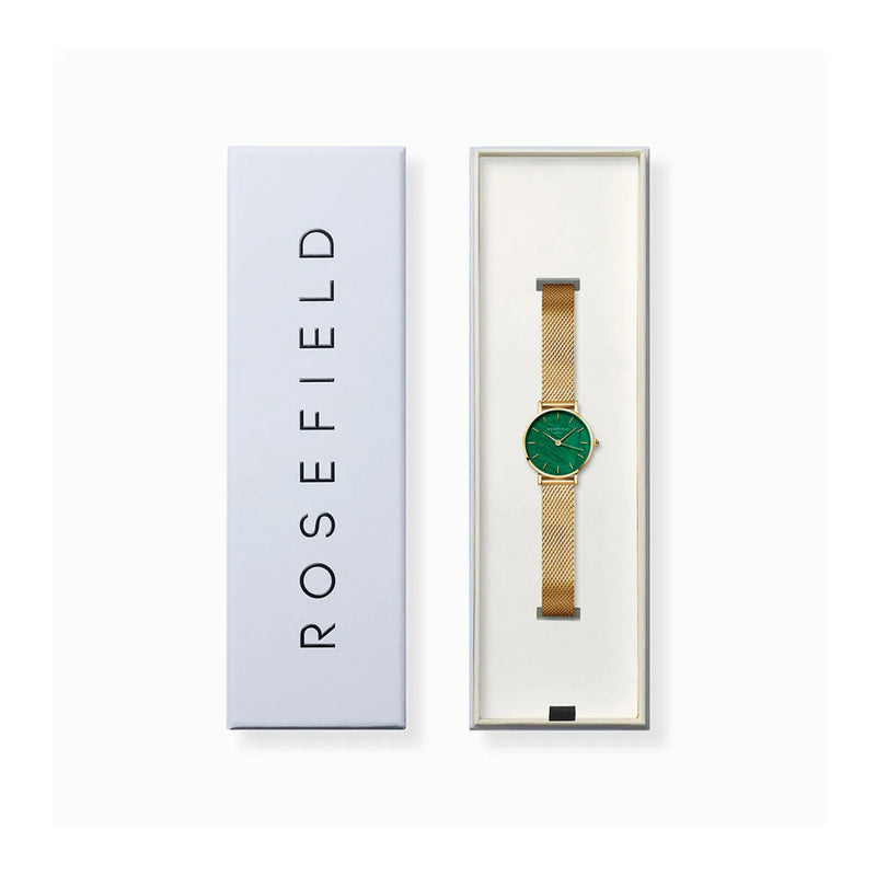 Rosefield Women's Small Edit Emerald Mesh Watch SEEGMG-SE72