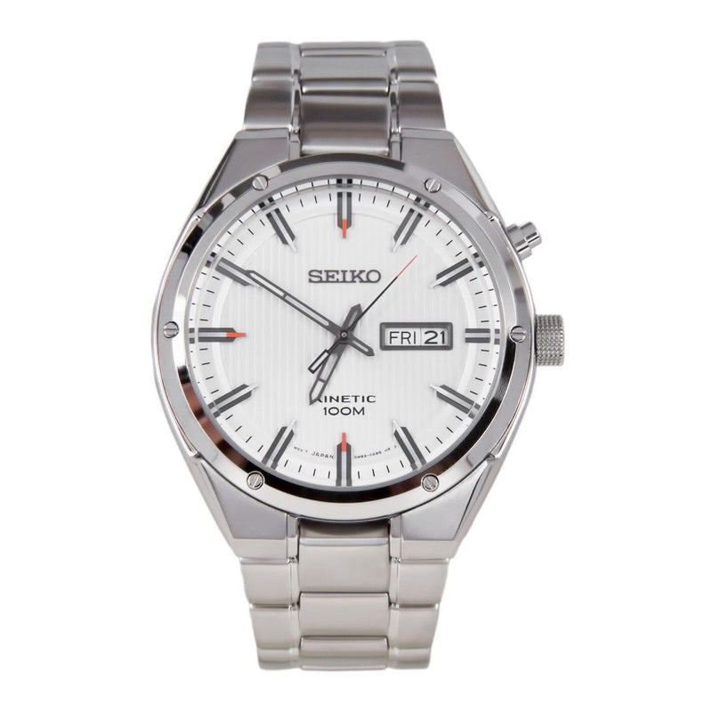 Seiko Men's Kinetic Stainless Steel Watch SMY147P1