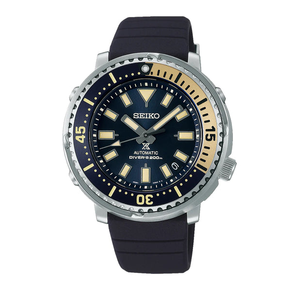 Seiko Men's Prospex Japan Made Tuna Automatic Blue Silicone Watch SRPF81J1