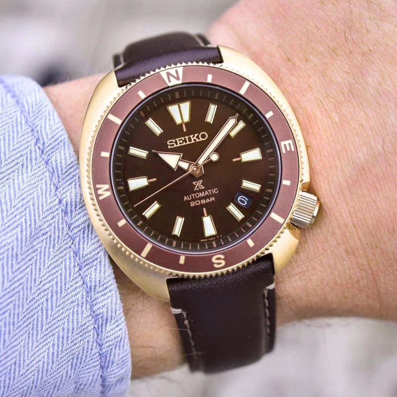 Seiko Men's Prospex Divers Calf Band Automatic Watch SRPG18J1