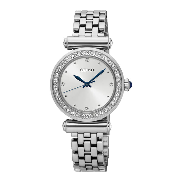 Seiko Women's Dress Quartz Silver Stainless Steel Watch SRZ465P1