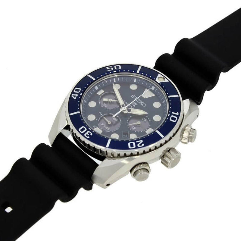 Seiko Men's Prospex Chronograph Japanese Quartz Watch with Silicone Strap SSC759J1