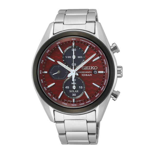 Seiko Men’s Chronograph Solar Powered with Stainless Steel Watch SSC771P1