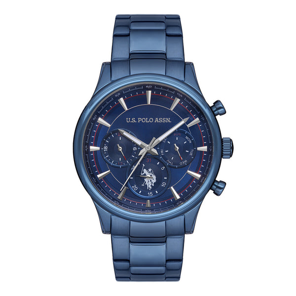 U.S. POLO ASSN. Men's Quartz Blue Stainless Steel Wristwatch USPA1010-02