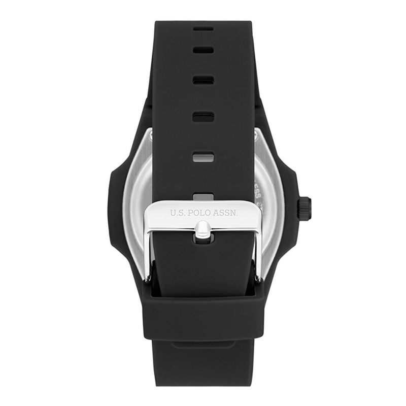 U.S. POLO ASSN. Men's Black Silicone Band Watch USPA1050-05