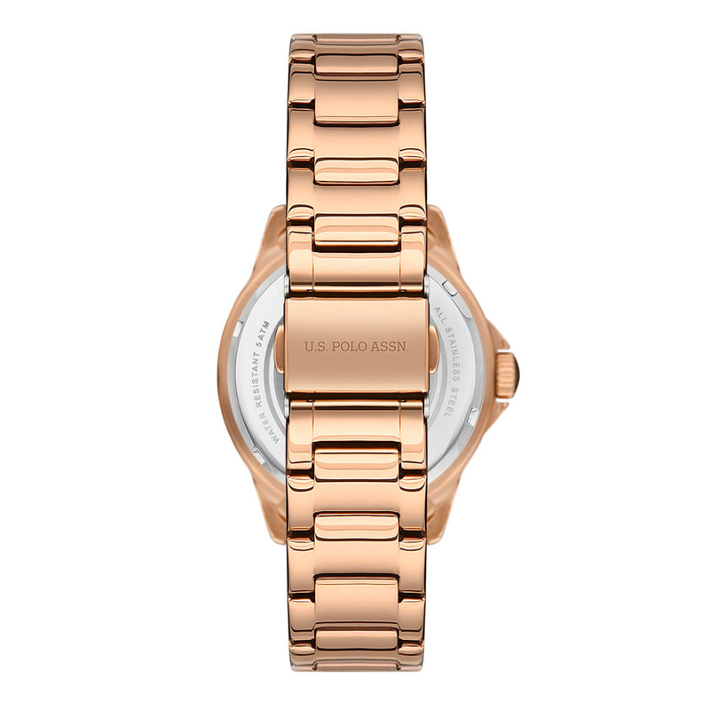 U.S. Polo Assn. Women's Analog Rose Gold Stainless Steel Wristwatch USPA2042-01