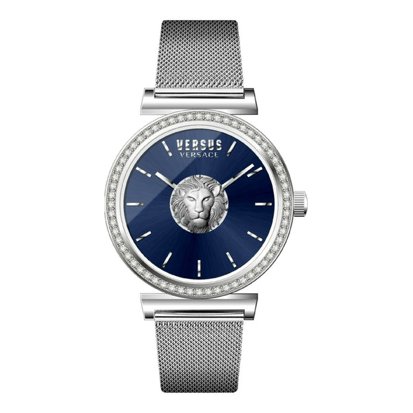 Versus Versace Womens Blue 34 mm Brick Lane Watch VSPLD1221