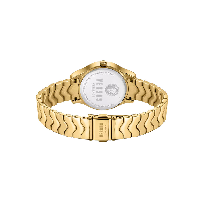 Versus Versace Women's Analog Gold Stainless Steel Watch With Bracelet - WVSP564221