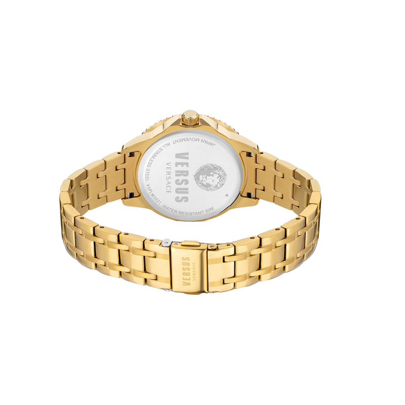 Versus Versace Women's Analog Quartz Gold Stainless Steel Watch - WVSPLM3021