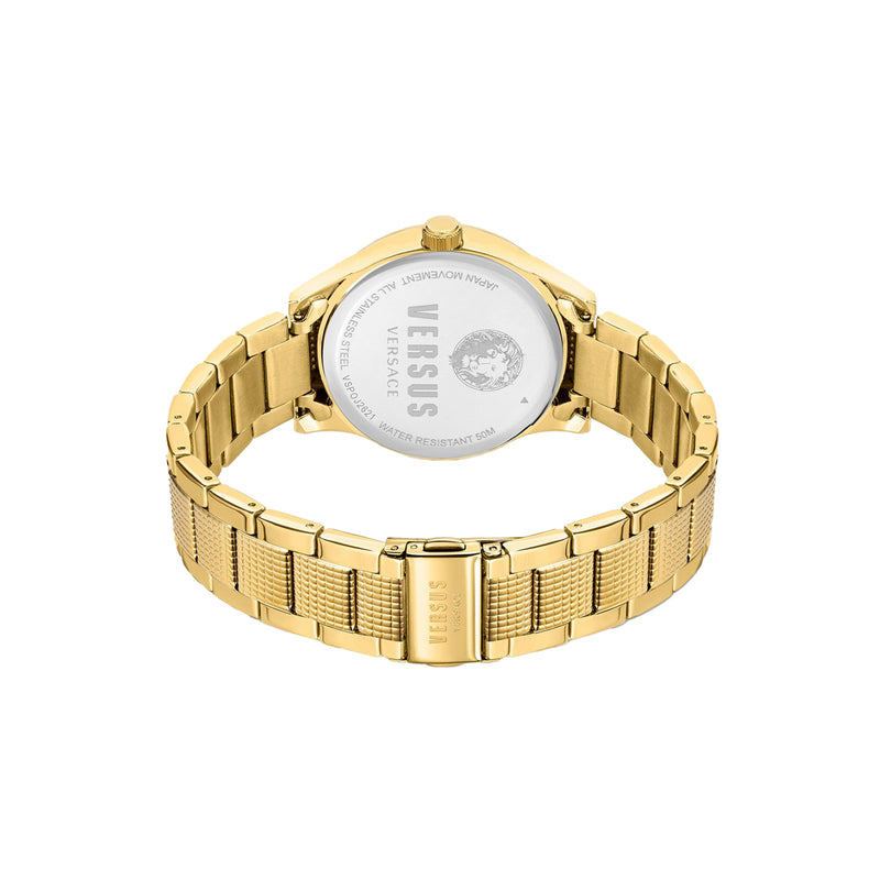 Versus Versace Women's Analog Quartz Gold Stainless Steel Watch - WVSPOJ2621
