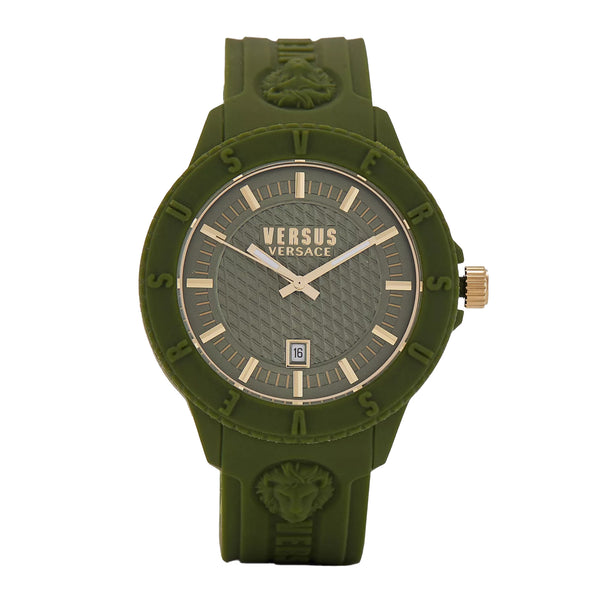 Versus Versace Unisex Analog Quartz Green Silicone Watch - WVSPOY8021