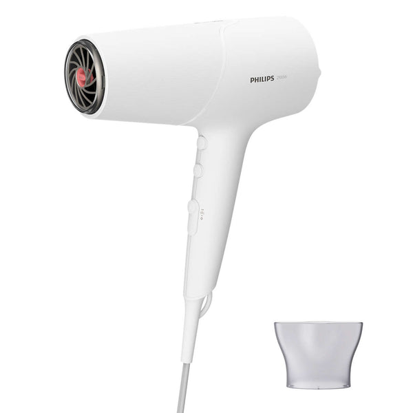 Philips Hair Dryer With ThermoProtect And Fast Drying 2100 Watt White BHD500