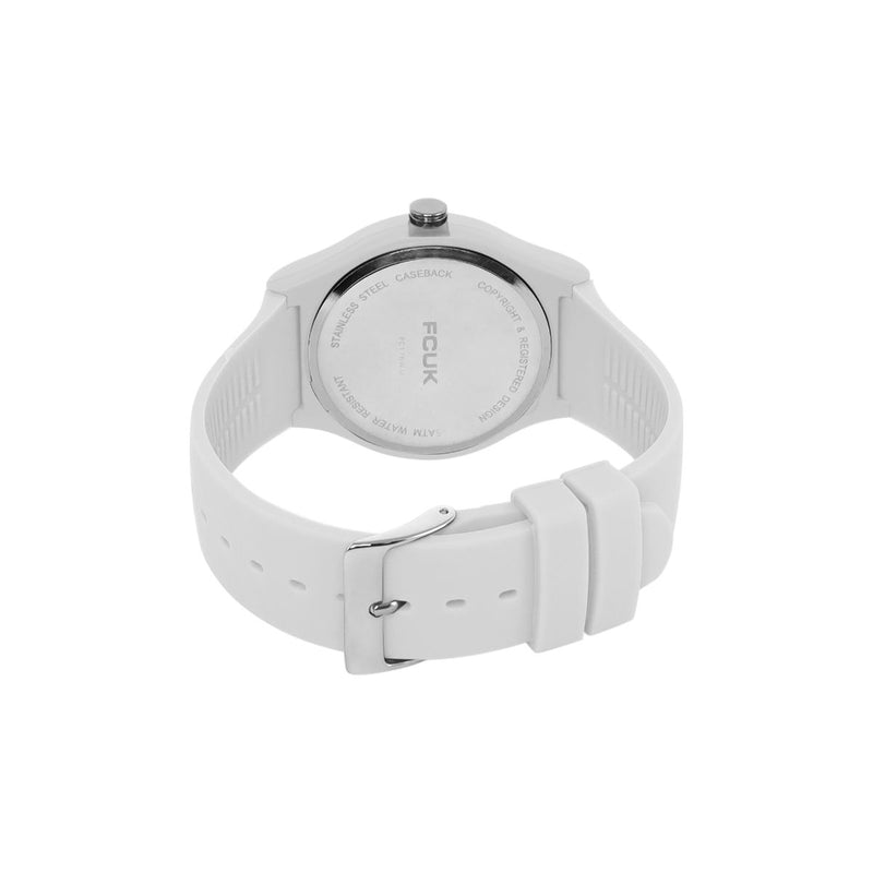 French Connection Analog White Silicone Women Watch FC176W.U