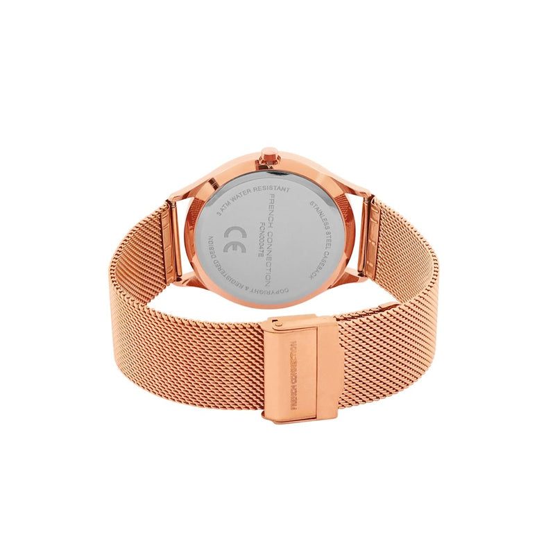 French Connection Men Rose Gold Stainless Steel Straps Analogue Watch FCN00047E