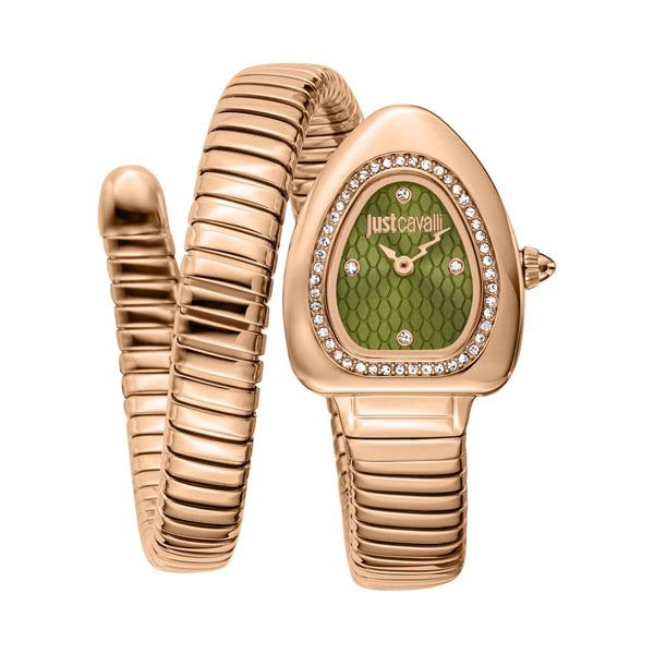 Just Cavalli Women's Oval Shape Stainless Steel Wrist Watch JC1L249M0045