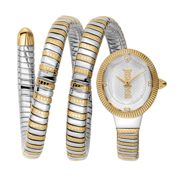 Just Cavalli Women After Party Analog Quartz Two tone Stainless Steel Watch JC1L269M0055