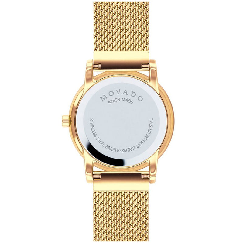 Movado 0607307 Ladies Watch With Museum Classic Mother-Of-Pearl 72-Diamonds