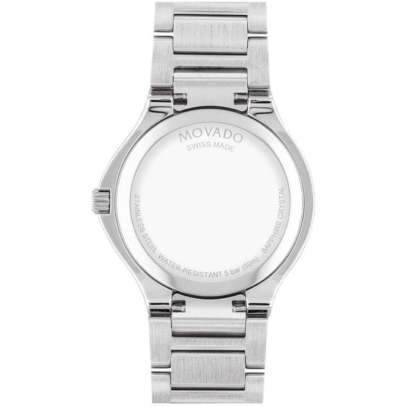 Movado Women SE, 32mm dual finished stainless steel case and bracelet  0607516