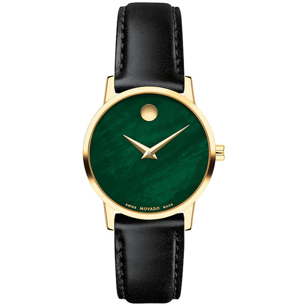 Movado 0607633 Museum Classic With Green Mother-Of-Pearl Museum With Concave Dot Dial