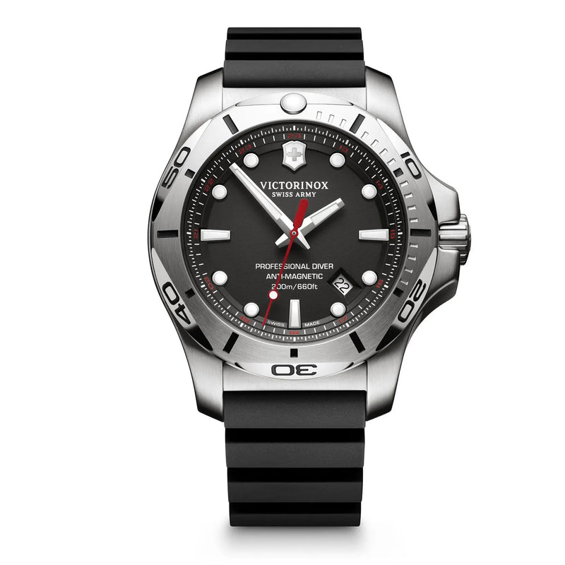 Victorinox Men's Swiss Army Black Dial I.N.O.X. Professional Diver Watch 241733