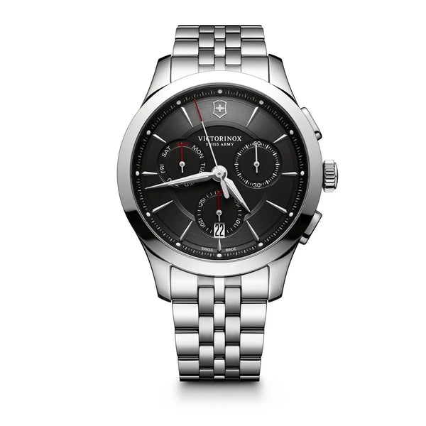 Victorinox 241745 Swiss Army Alliance Chronograph Silver Mens Wrist Watch
