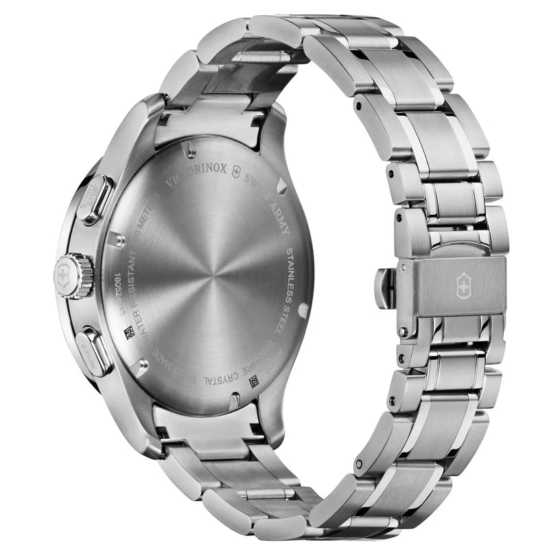 Victorinox 241817 Swiss Army Alliance Chronograph Silver/Blue Mens Wrist Watch
