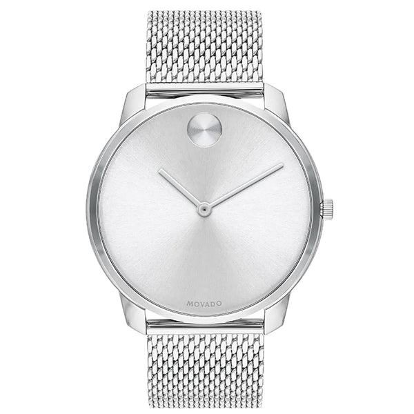 Movado Men BOLD, 42 mm  silver-toned dial on stainless steel mesh bracelet - 3600589