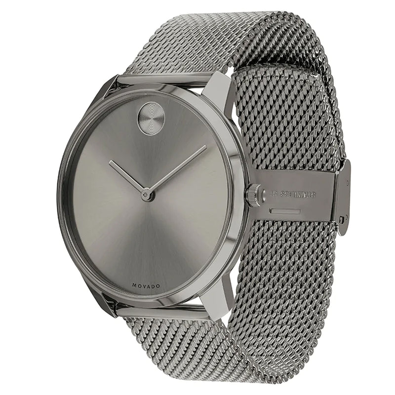 Movado 3600599 Bold Thin Men's Swiss Quartz Stainless Steel and Mesh Bracelet Casual Watch
