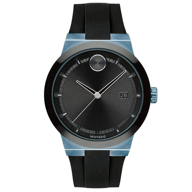 Movado 3600626 Men's BOLD Fusion Stainless Steel Swiss Quartz Watch with Silicone Strap,