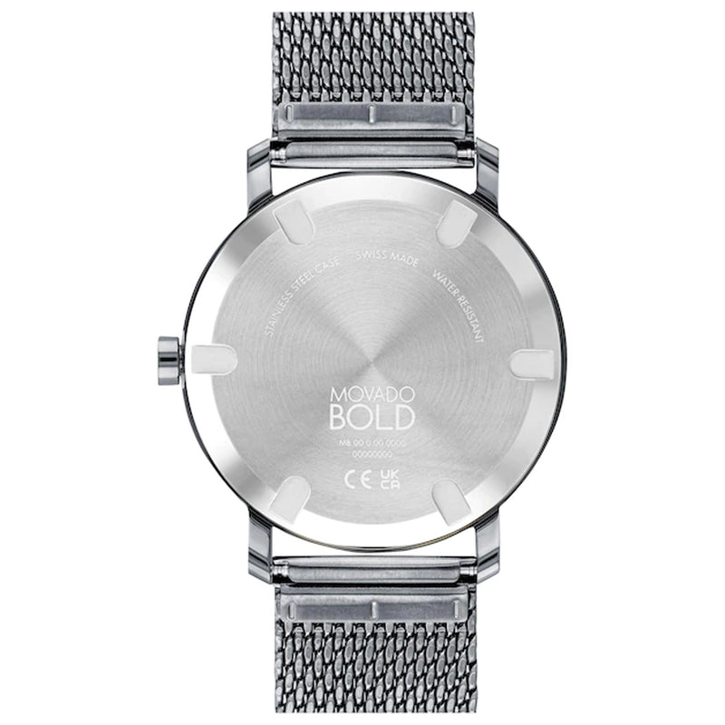 Movado 3600902 BOLD Evolution Grey Dial Stainless Steel Mesh Bracelet Men's Watch