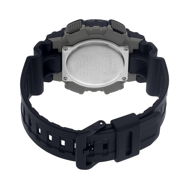 Casio Digital Men's Dial Silicone Band Watch - AEQ-110W-1AVDF