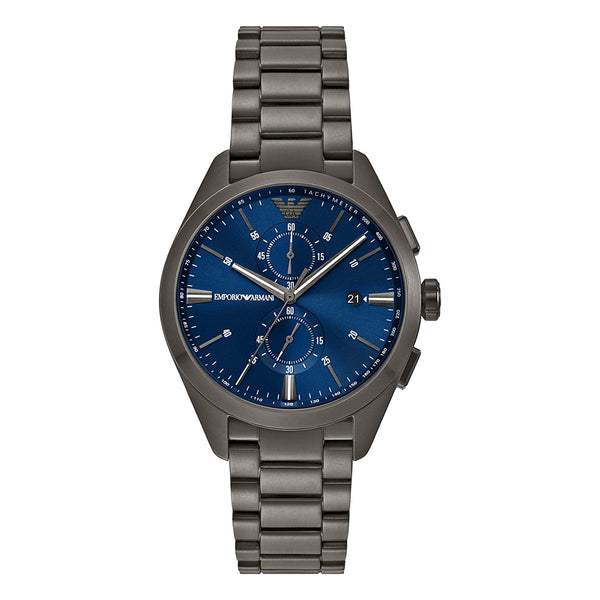 Emporio Armani Chronograph Gunmetal Stainless Steel Watch AR11481