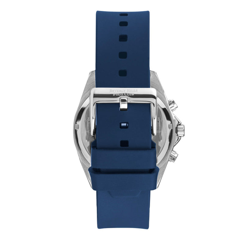 Beverly Hills Polo Club Men Blue Silicone Strap Chronograph Watch - BP3277X.399