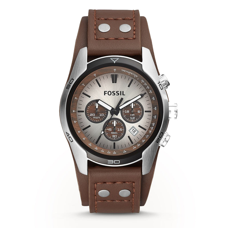 FOSSIL CH2565 Coachman Chronograph Brown Leather Watch