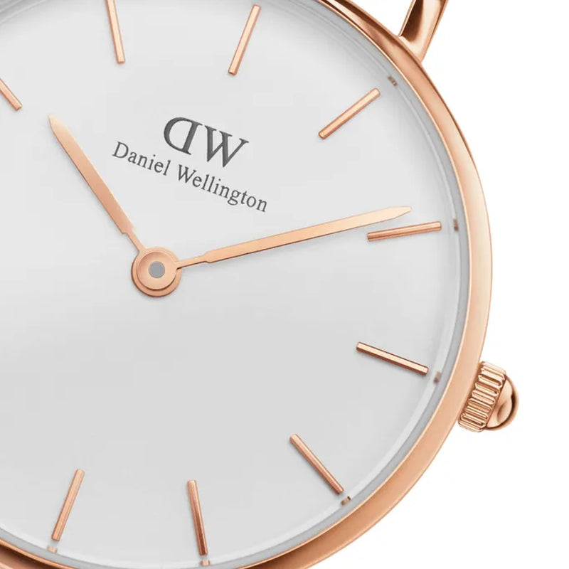 Daniel Wellington Petite Melrose Watch, Rose Gold Mesh Bracelet - DW00100219