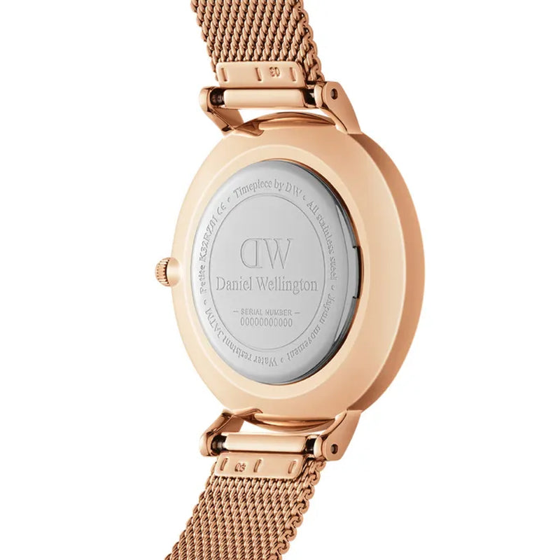 Daniel Wellington Petite Melrose Watch, Rose Gold Mesh Bracelet - DW00100219