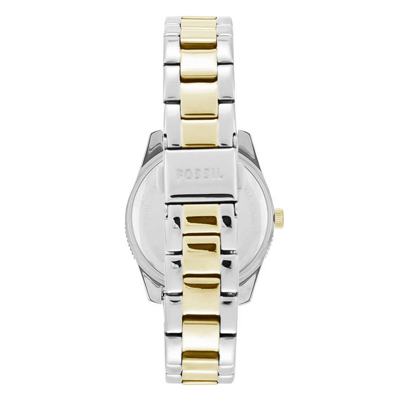 Fossil Women Scarlette Mini Three-Hand Date Two-Tone Stainless Steel Watch ES4319