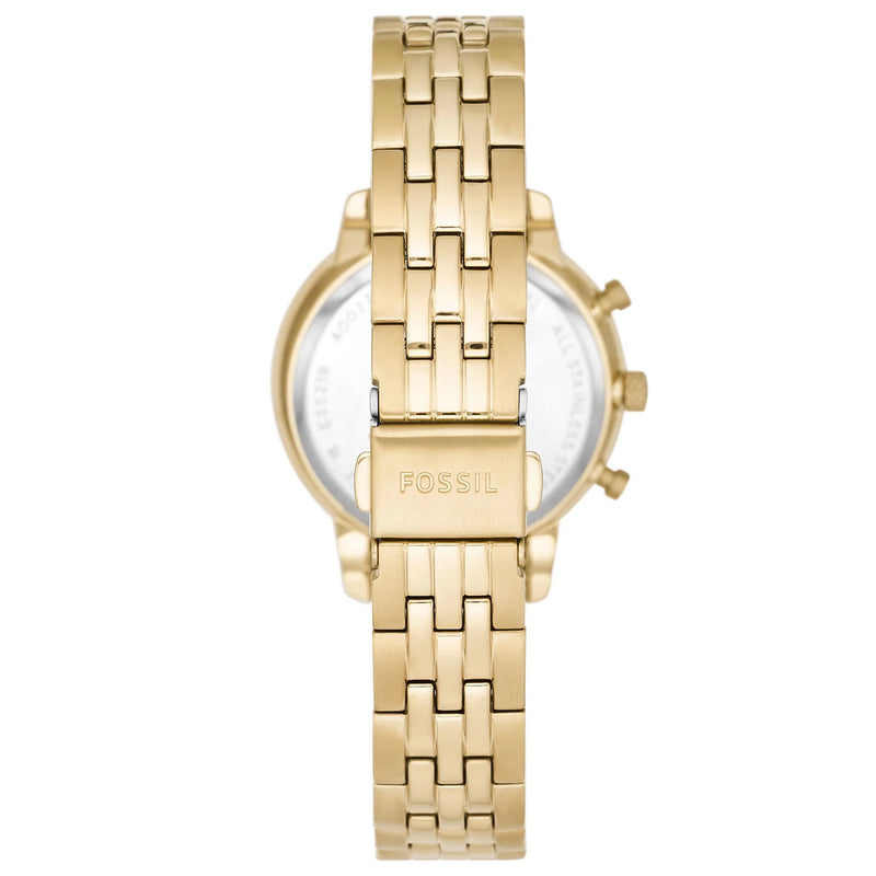 Fossil Women Neutra Chronograph Gold-Tone Stainless Steel Watch ES5219