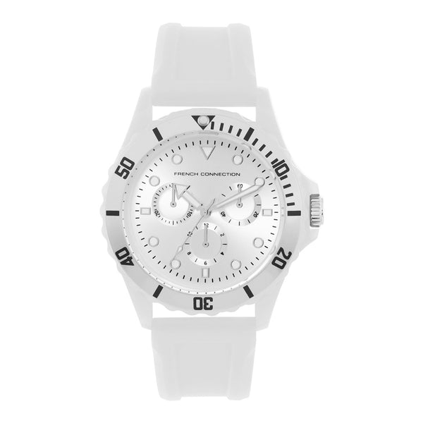 French Connection Men White Analog Watch FC177W